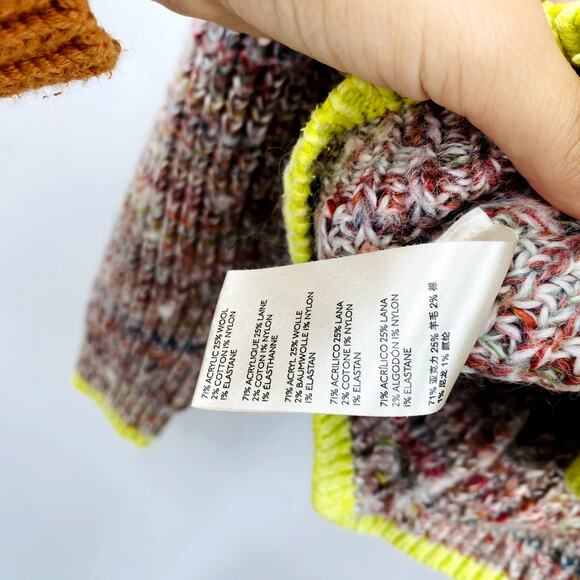 Free People Colorful Marled Chunky Knit Cardigan Sweater - Picture 7 of 8